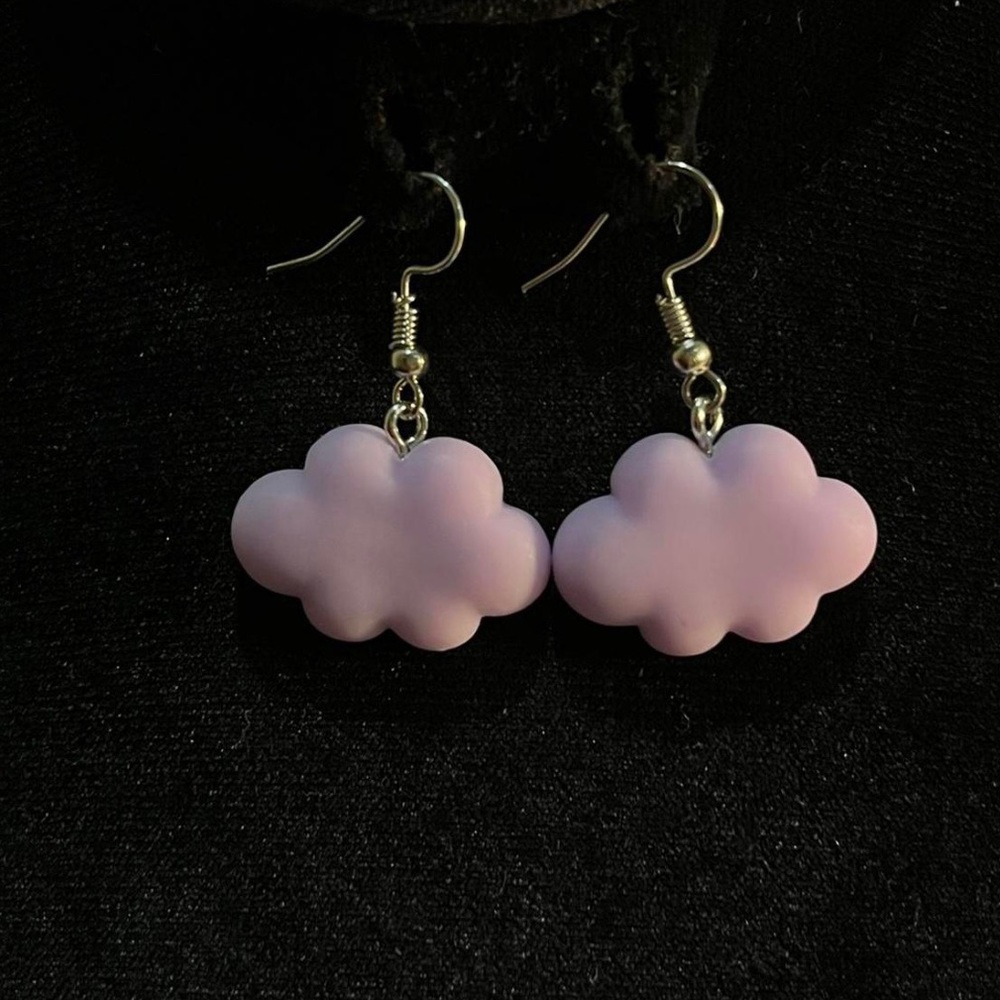 Purple Cloud Earrings☁️
